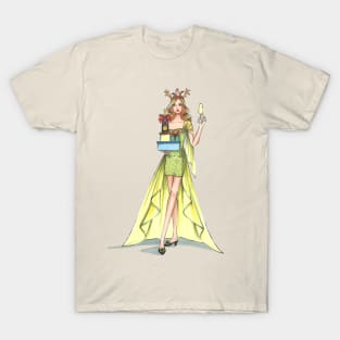 Fashion Illustration for Christmas 3 T-Shirt